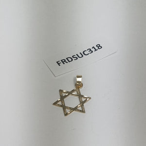 DIJE TEJIDO ESTRELLA DE DAVID 14K 0.5 GR (NUEVO)