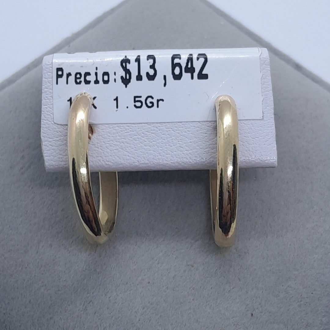 ARRACADAS ORO 14K 1.5 (NUEVO)