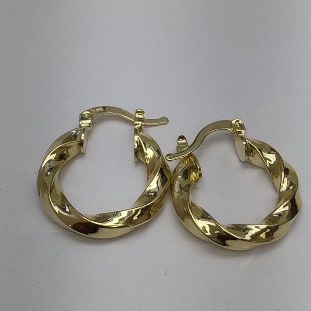 ARETES ARRACADA TORZAL 14K 2 GR (NUEVO)