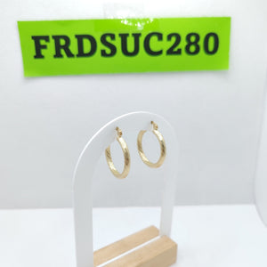 ARETES TEJIDO ARRACADAS ASTRIADAS 14K 2.9 GR (NUEVO)