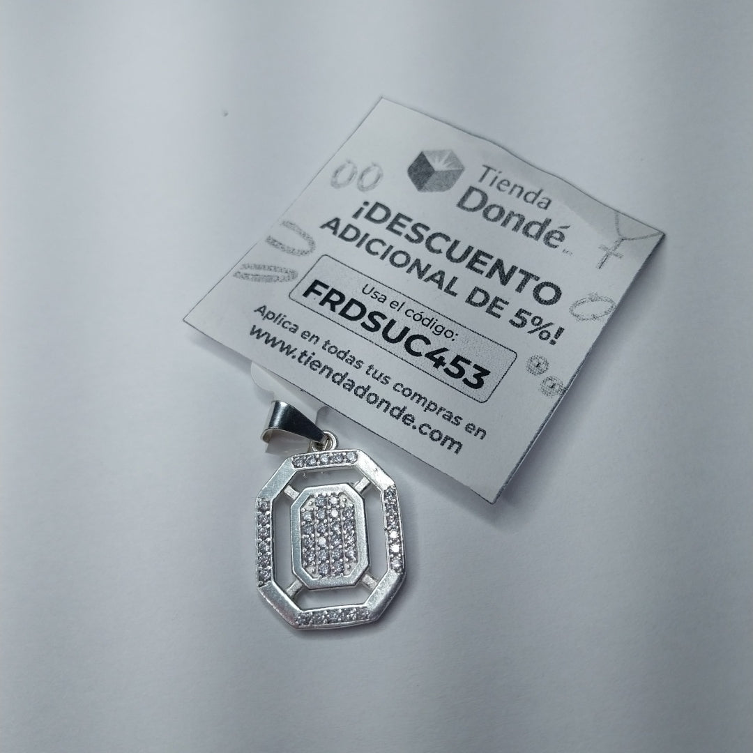 DIJE C/CIRCONIAS PLATA .925 3.4 GR (NUEVO)