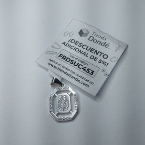 DIJE C/CIRCONIAS PLATA .925 3.4 GR (NUEVO)
