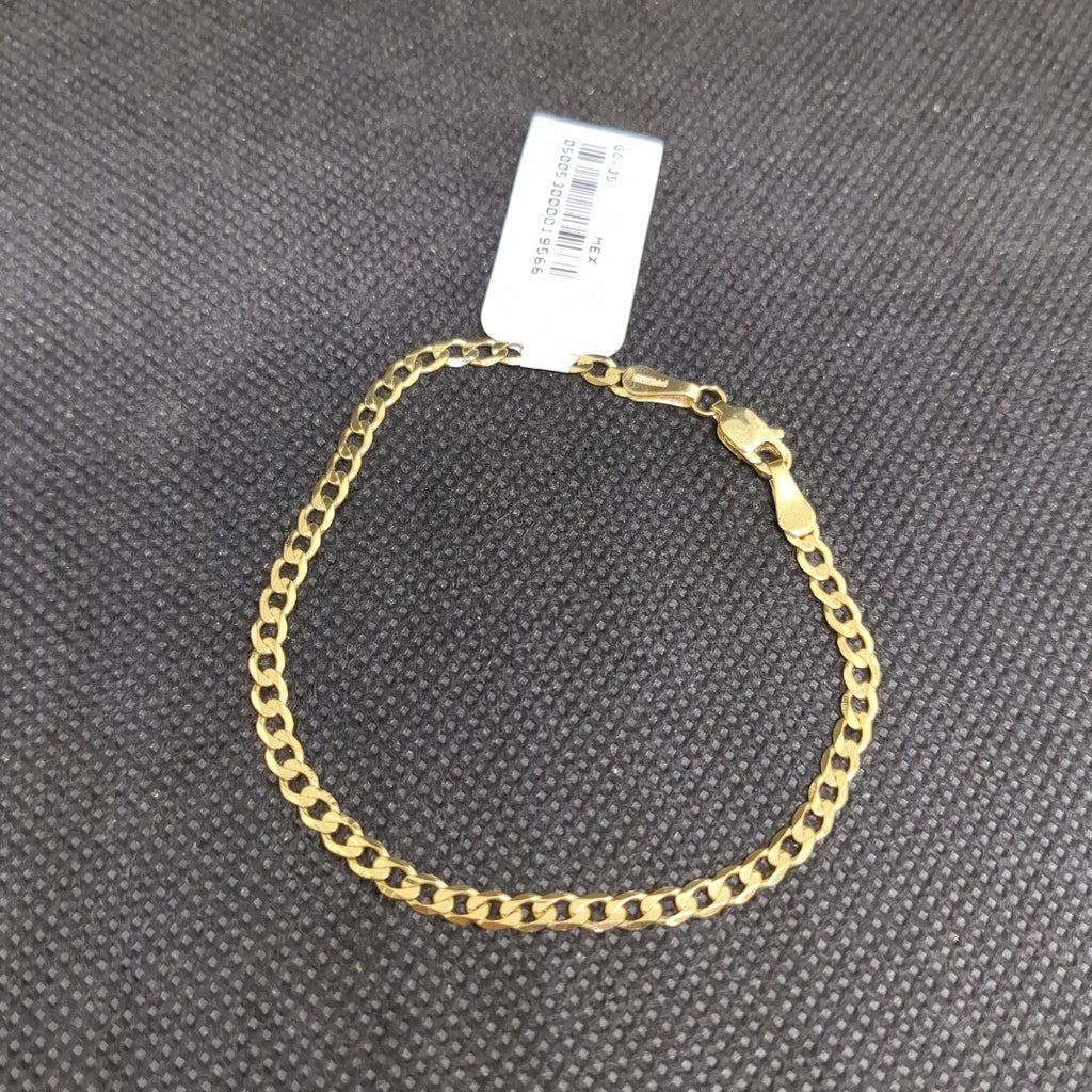 PULSERA TEJIDO BARBADA 14K 18 CM 3.3 GR (NUEVO)