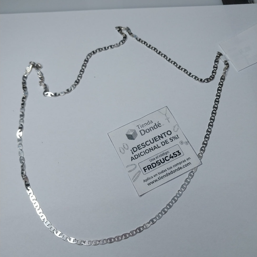 CADENA TEJIDO GUCHI PLATA .925 60 CM 9.3 GR (NUEVO)