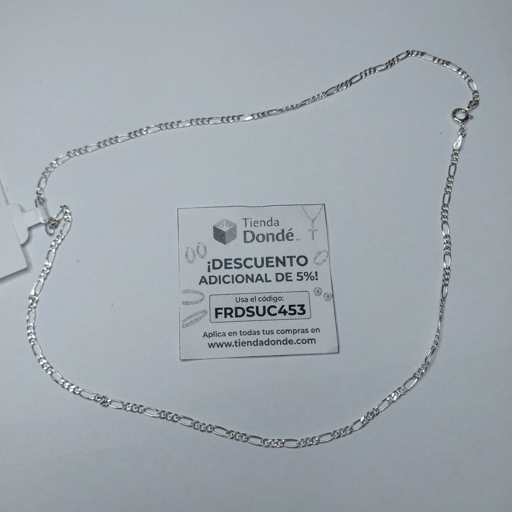 CADENA TEJIDO 3X1 PLATA .925 50 CM 4.2 GR (NUEVO)
