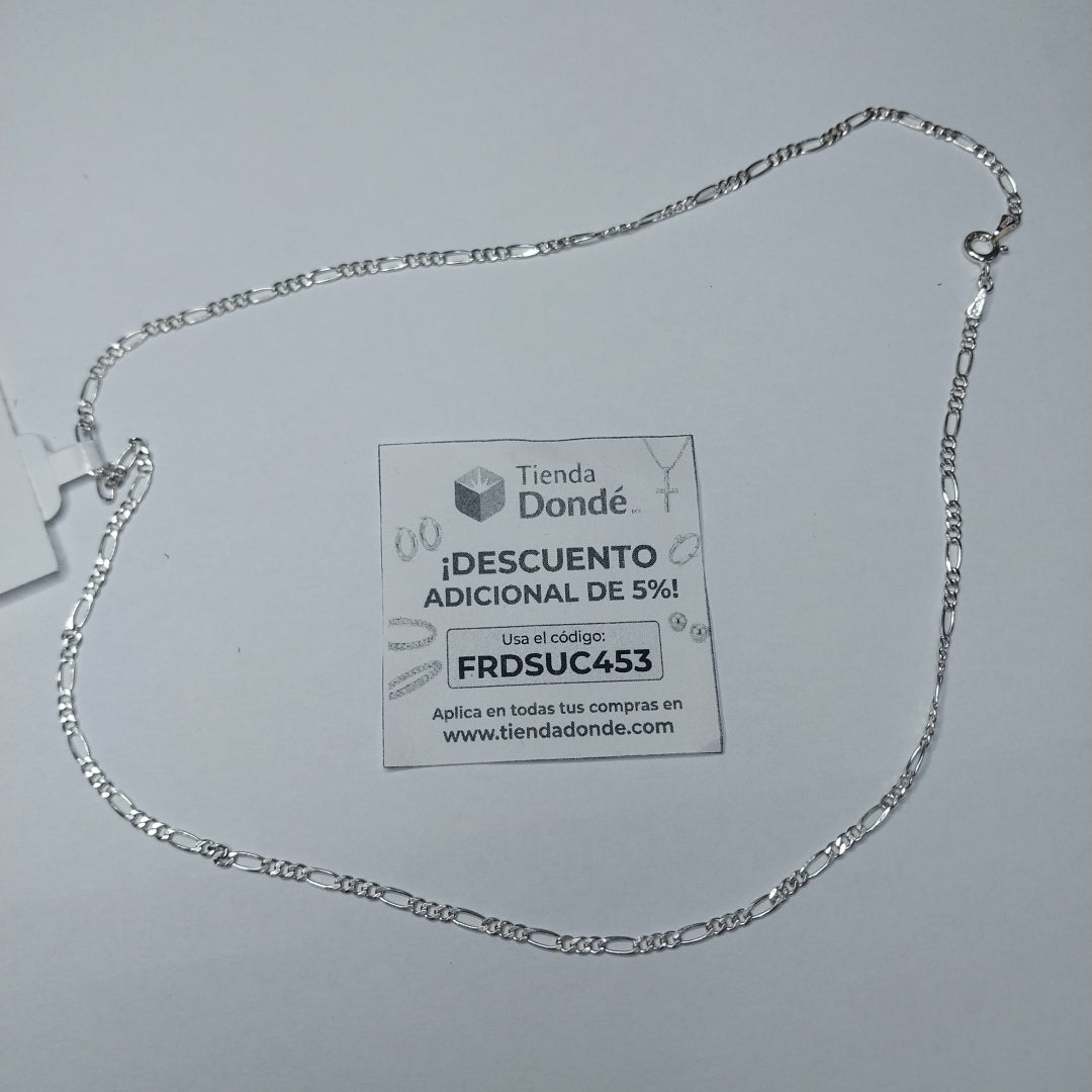 CADENA TEJIDO 3X1 PLATA .925 50 CM 4.2 GR (NUEVO)