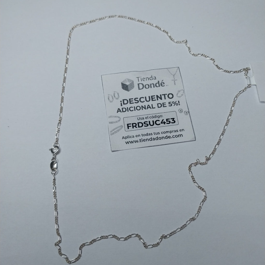 CADENA TEJIDO 3X1 PLATA .925 50 CM 2.3 GR (NUEVO)