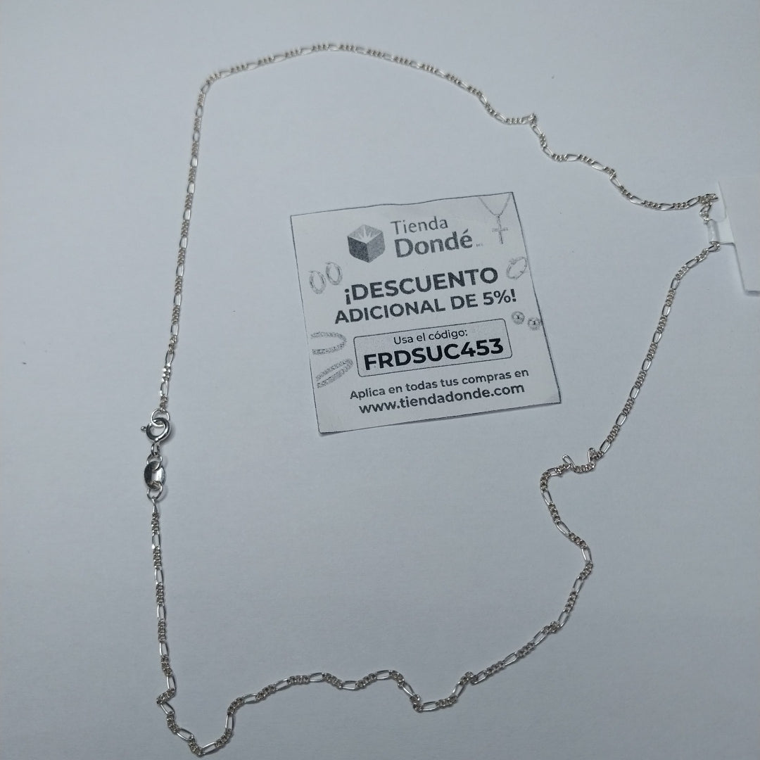 CADENA TEJIDO 3X1 PLATA .925 50 CM 2.3 GR (NUEVO)