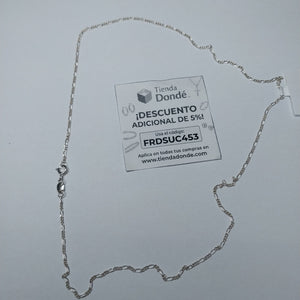 CADENA TEJIDO 3X1 PLATA .925 50 CM 2.3 GR (NUEVO)