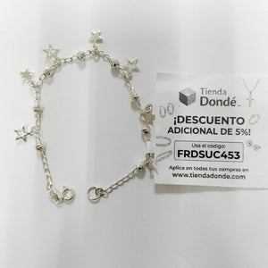 PULSERA TEJIDO ESPECIAL PLATA .925 18 CM 3.1 GR (NUEVO)