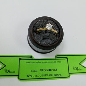 SOLITARIO ORO 10 K 1.9 GRMS (SEMINUEVO)