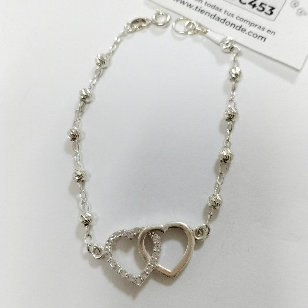 PULSERA TEJIDO TEJIDO ESPECIAL PLATA .925 18 CM 4 GR (NUEVO)
