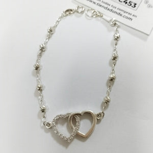 PULSERA TEJIDO TEJIDO ESPECIAL PLATA .925 18 CM 4 GR (NUEVO)