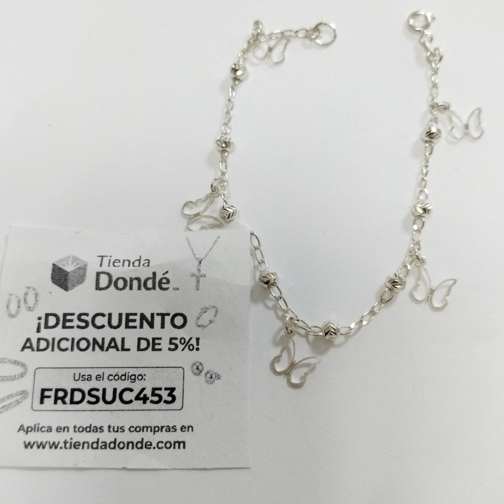 PULSERA TEJIDO ESPECIAL PLATA .925 18 CM 2.8 GR (NUEVO)