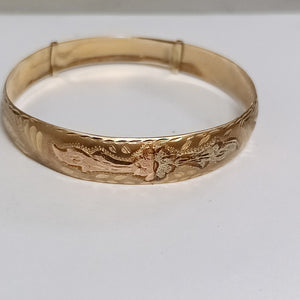 PULSERA RIGIDA ORO 10 K 8.7 GRMS (SEMINUEVO)