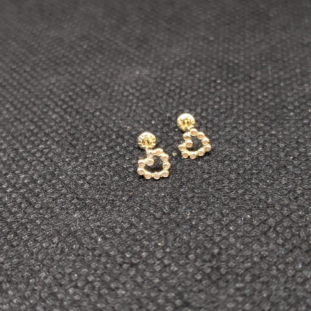 BROQUELES BROQUEL FIG CORAZON 14K 0.23 GR (NUEVO)