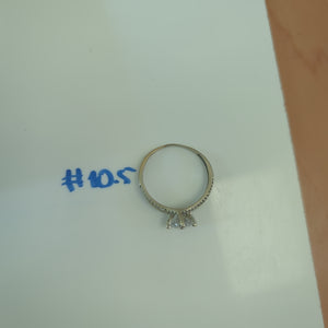 ANILLO ORO, ORO BLANCO 14 K 2.9 GRMS (SEMINUEVO)