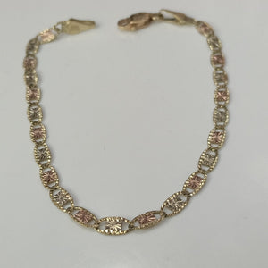 PULSERA ORO, ORO COMBINADO 10 K 2.5 GRMS (SEMINUEVO)