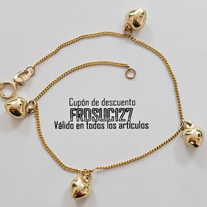 PULSERA ESPECIAL DIJES 10K 18 CM 1.6 GR (NUEVO)