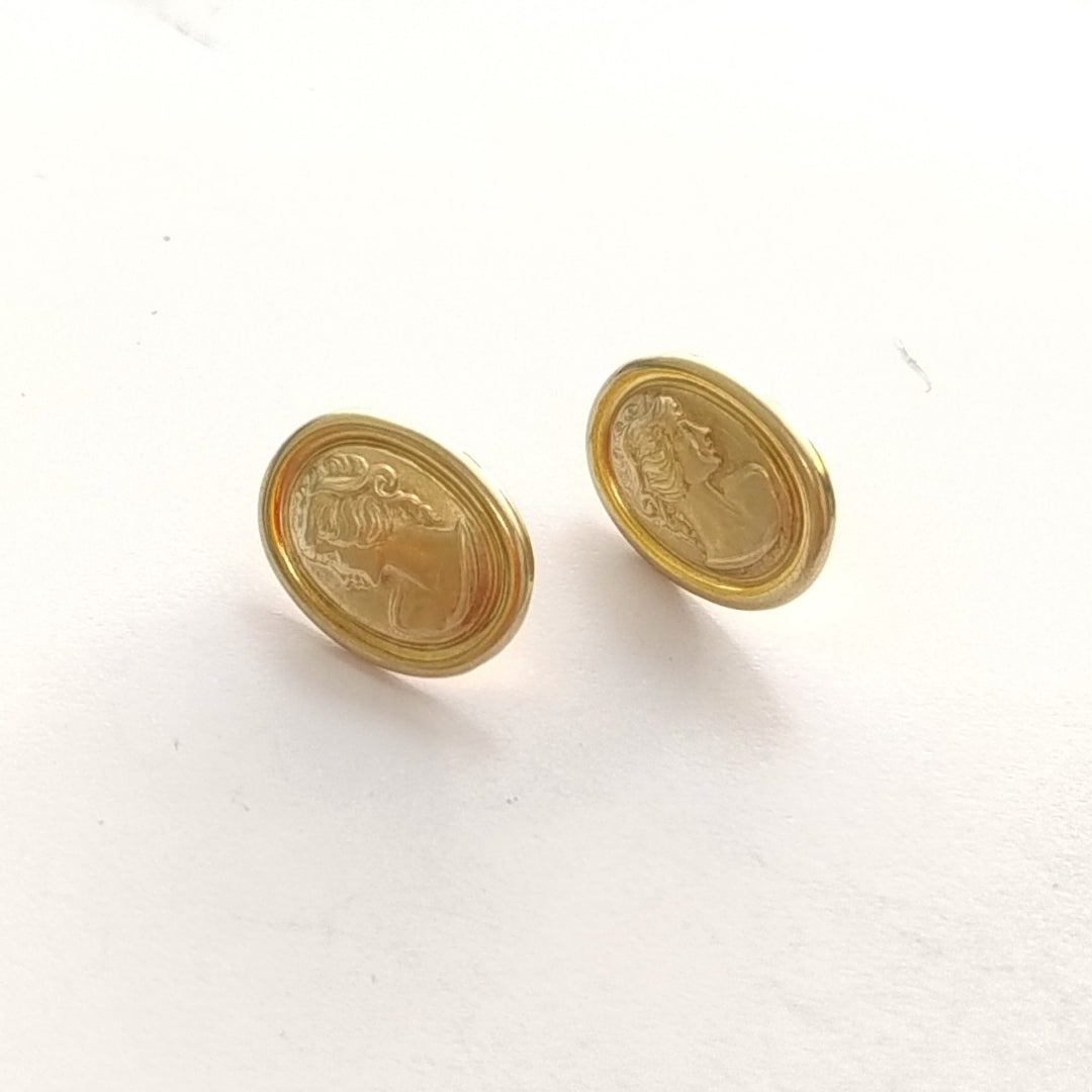 BROQUELES PAR ORO 14 K 2.5 GRMS (SEMINUEVO)