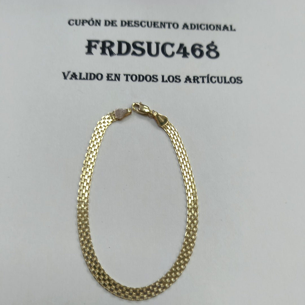 PULSERA ESPECIAL 14K 21 CM 5.1 GR (NUEVO)