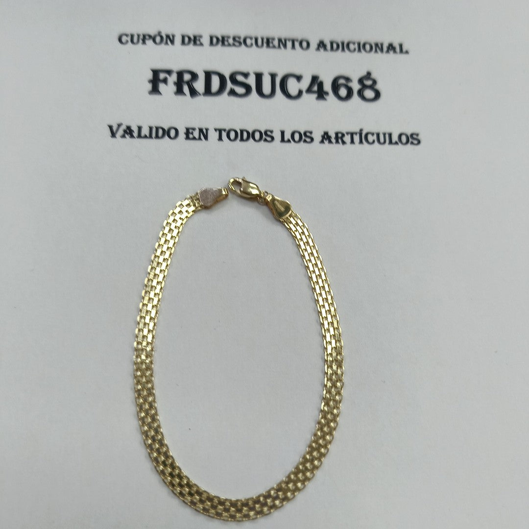 PULSERA ESPECIAL 14K 21 CM 5.1 GR (NUEVO)
