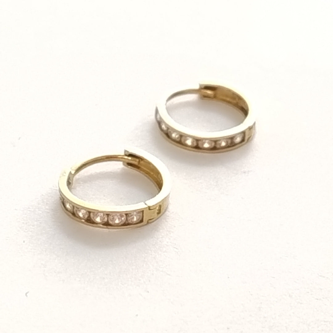 ARRACADAS PAR ORO 14 K 0.9 GRMS (SEMINUEVO)