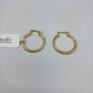 ARETES ARRACADAS LABRADAS 14K 3.3 GR (NUEVO)
