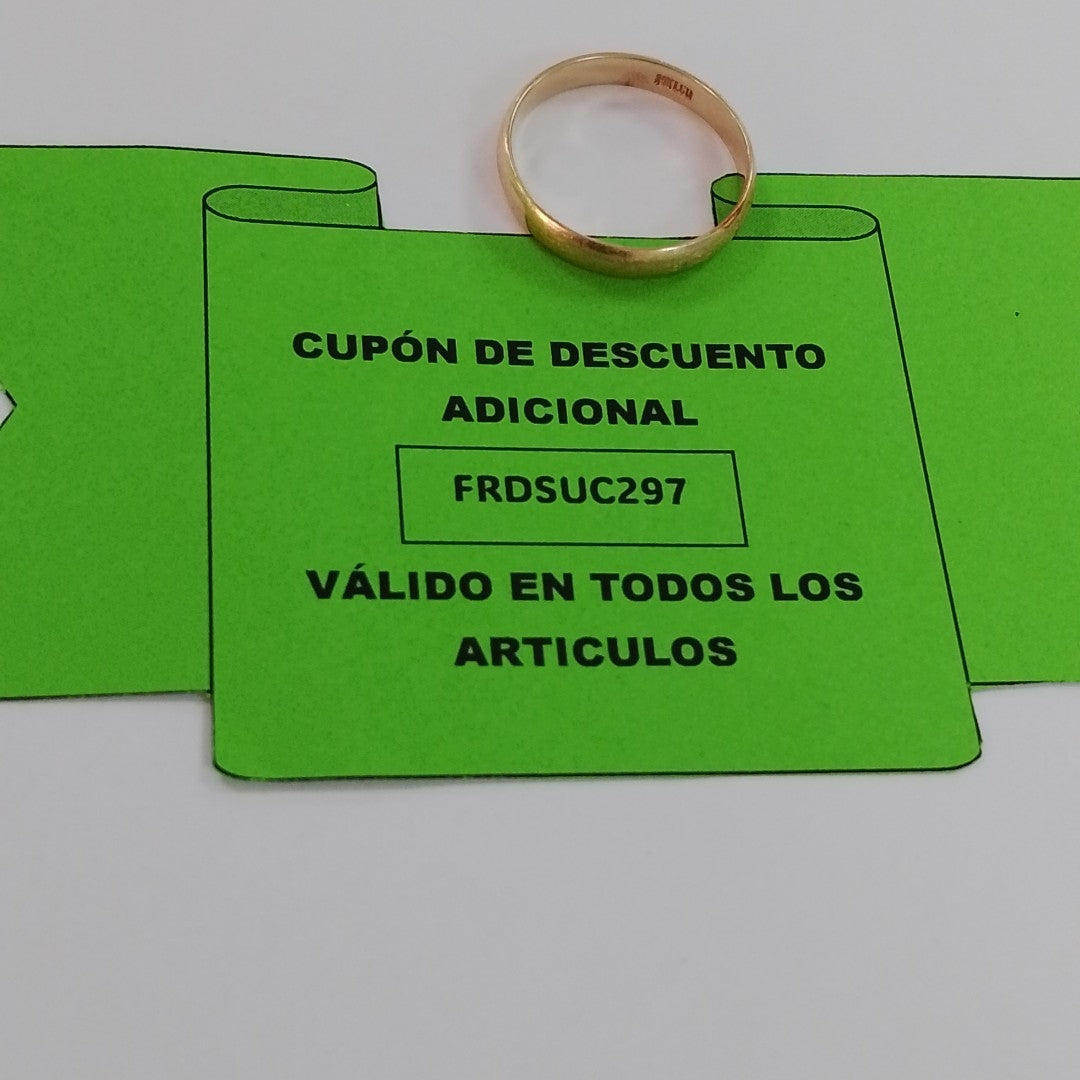 ARGOLLA ORO 14 K 3.2 GRMS (SEMINUEVO)
