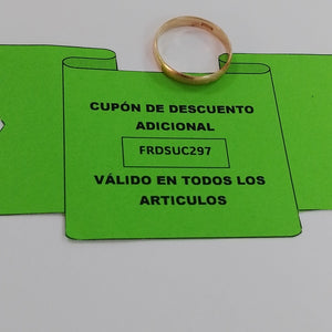 ARGOLLA ORO 14 K 3.2 GRMS (SEMINUEVO)
