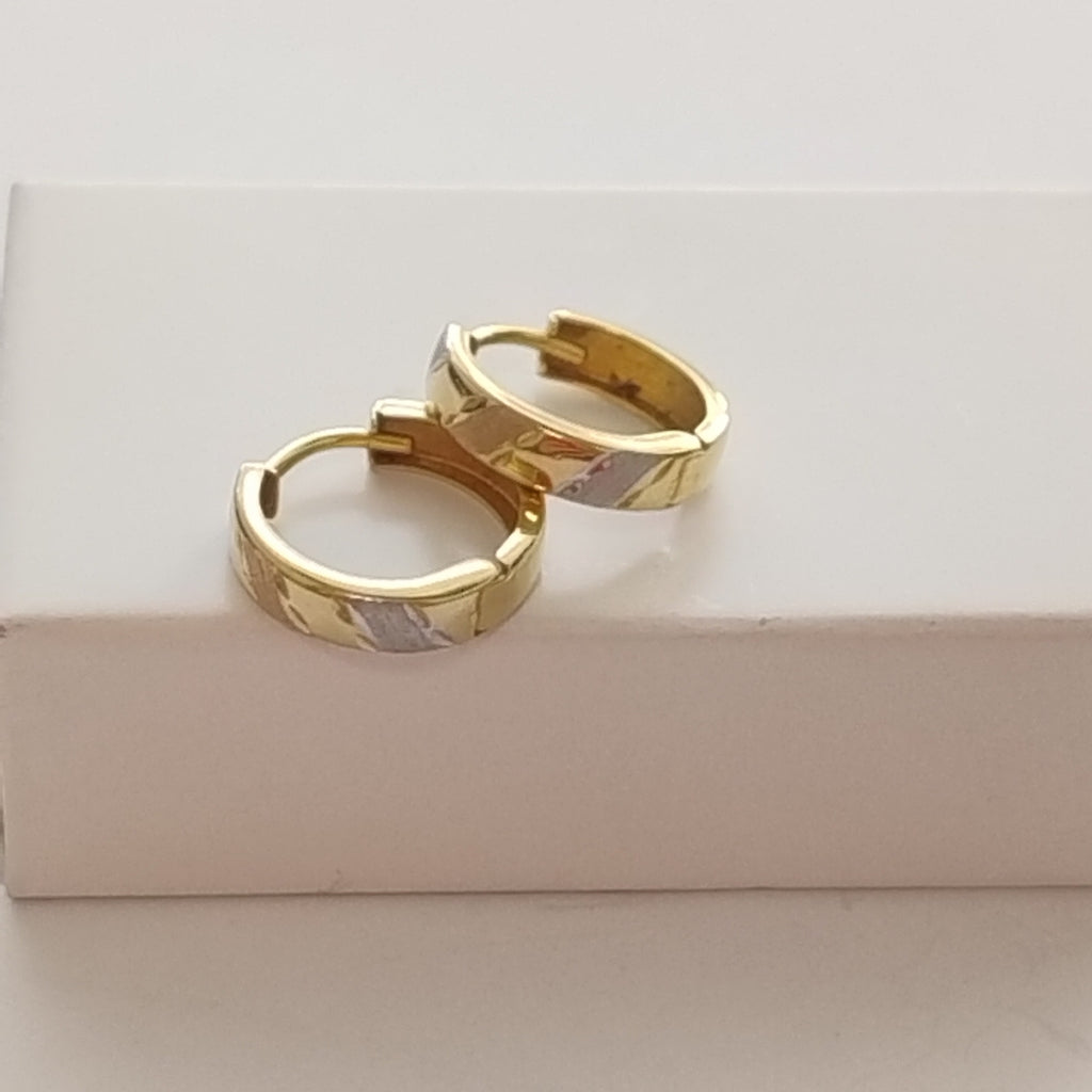 ARRACADAS PAR ORO 14 K 1.1 GRMS (SEMINUEVO)