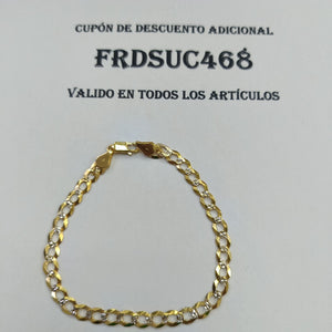 PULSERA BARBADA 14K 21 CM 6.5 GR (NUEVO)
