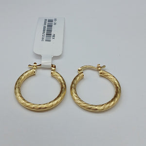ARETES TEJIDO ARRACADAS ASTRIADAS 14K 3 GR (NUEVO)