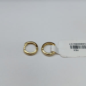 ARETES ARRACADAS LISAS 10K 1.2 GR (NUEVO)
