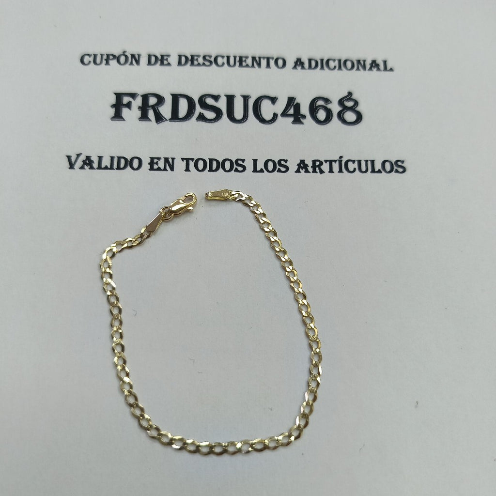 PULSERA BARBADA 14K 18 CM 1.9 GR (NUEVO)