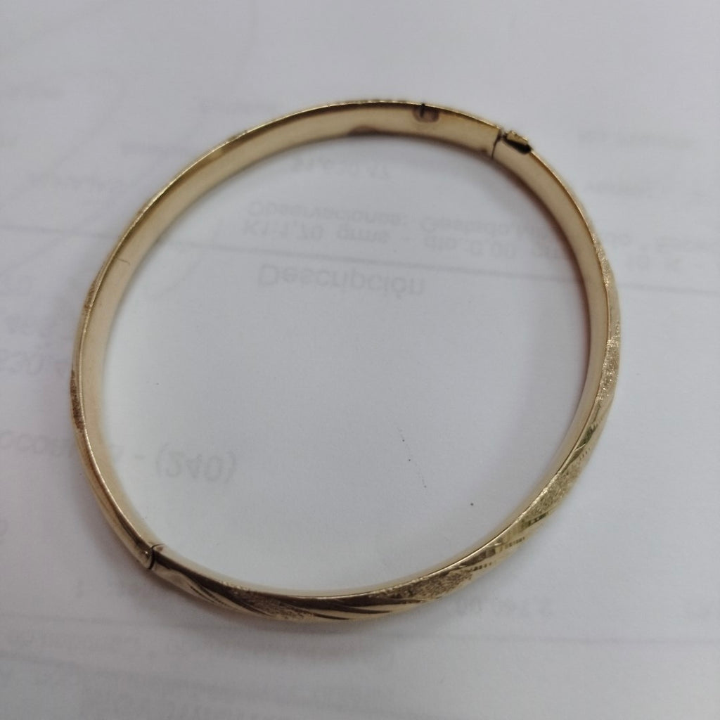 PULSERA RIGIDA ORO 10 K 7 GRMS (SEMINUEVO)