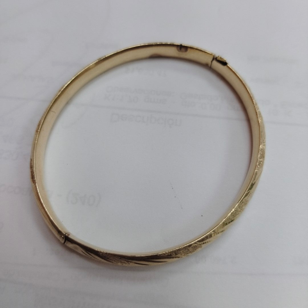 PULSERA RIGIDA ORO 10 K 7 GRMS (SEMINUEVO)