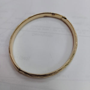 PULSERA RIGIDA ORO 10 K 7 GRMS (SEMINUEVO)