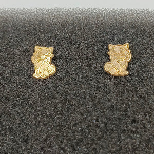 BROQUELES PAR ORO 14 K 0,30 GRMS (SEMINUEVO)