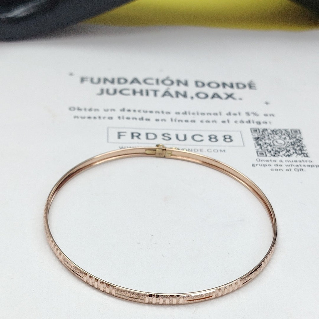 PULSERA RIGIDA ORO 14 K 3.9 GRMS (SEMINUEVO)
