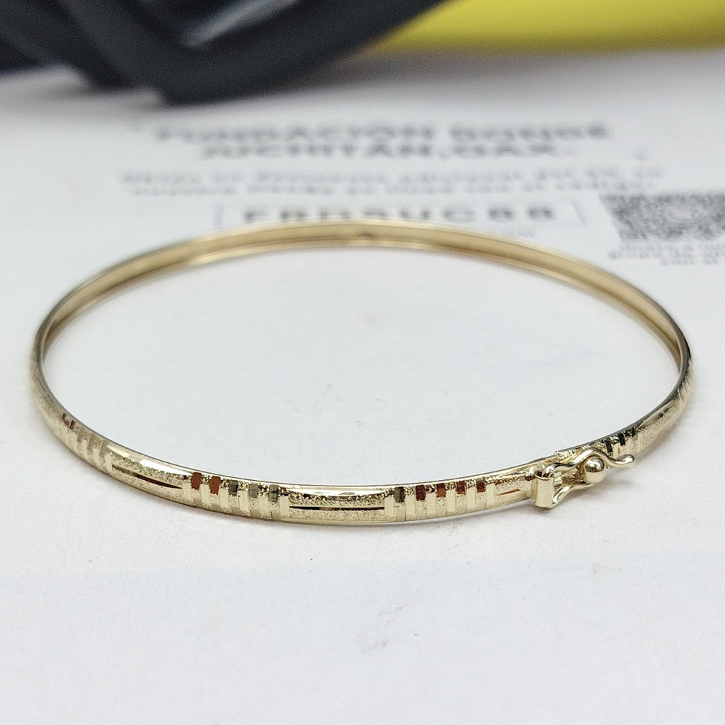 PULSERA RIGIDA ORO 14 K 4 GRMS (SEMINUEVO)