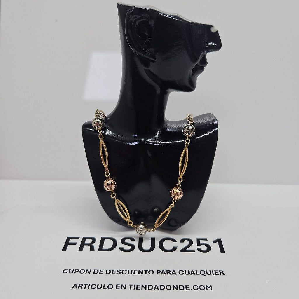 GARGANTILLA ORO, ORO COMBINADO 14 K 15.6 GRMS (SEMINUEVO)