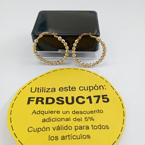 ARRACADAS PAR ORO 14 K 4.6 GRMS (SEMINUEVO)