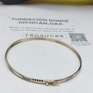 PULSERA RIGIDA ORO 10 K 3.8 GRMS (SEMINUEVO)