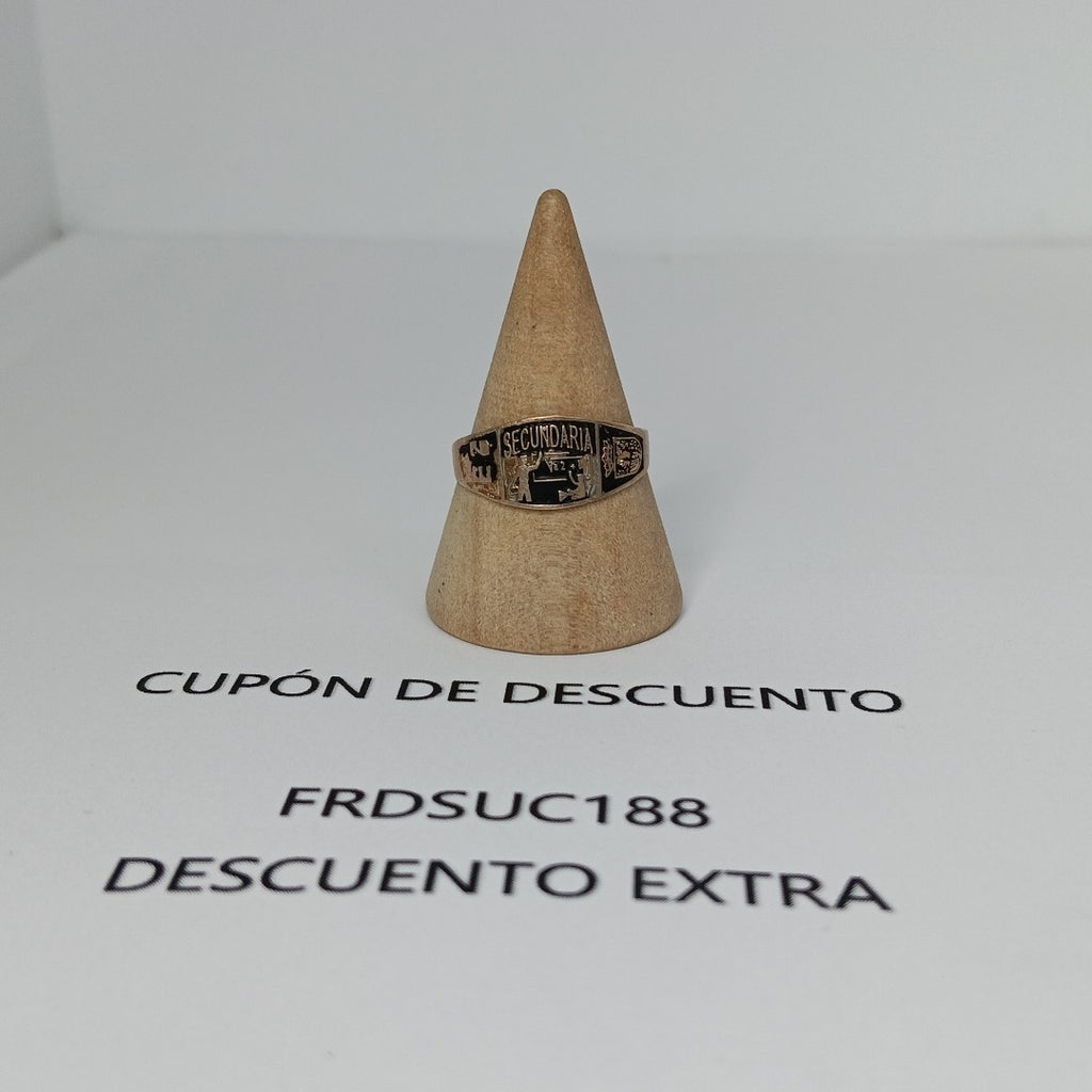 ANILLO DE GRADUACIÓN ORO 8 K 1 GRMS (SEMINUEVO)