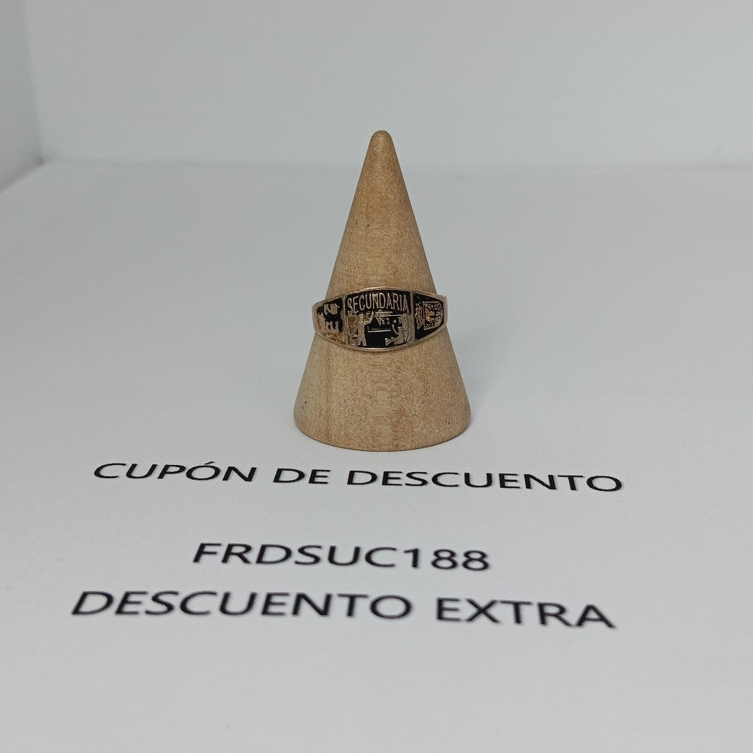 ANILLO DE GRADUACIÓN ORO 8 K 1 GRMS (SEMINUEVO)