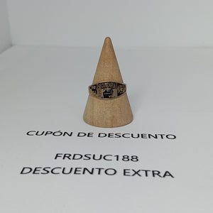ANILLO DE GRADUACIÓN ORO 8 K 1 GRMS (SEMINUEVO)