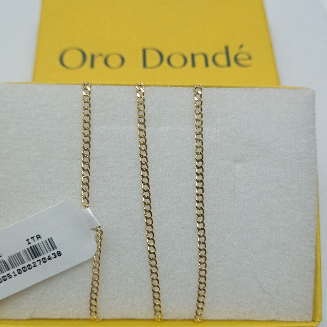 CADENAS BARBADA AMARILLA ORO 14K 2.1 (NUEVO)