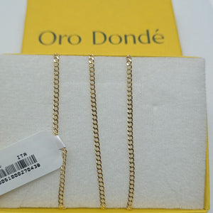 CADENAS BARBADA AMARILLA ORO 14K 2.1 (NUEVO)
