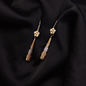 ARETES PAR ORO COMBINADO 10 K 2,30 GRMS (SEMINUEVO)